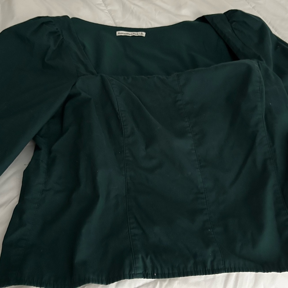 Abercrombie & Fitch Dark Green Blouse